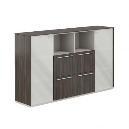 Шкаф средний с ящиками Atlas NZ-0316.BT.BT Бренсон Трюфель_0