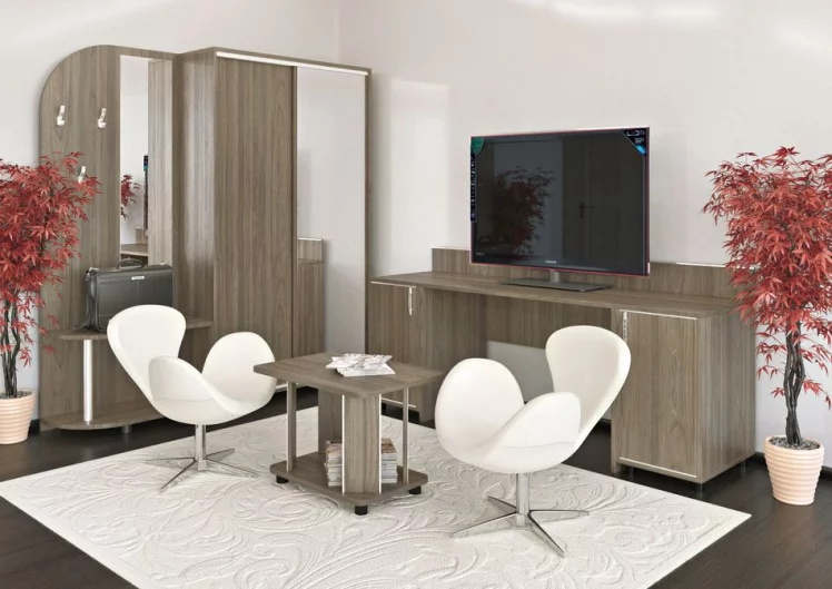 Стол с 2-мя тумбами и бортиком (левый) LIGHT С-СТ-170 Л Вяз Благородный_1