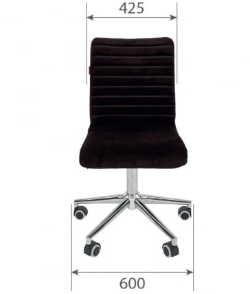 Кресло для оператора CHAIRMAN 020 ткань T-84 Черный_4