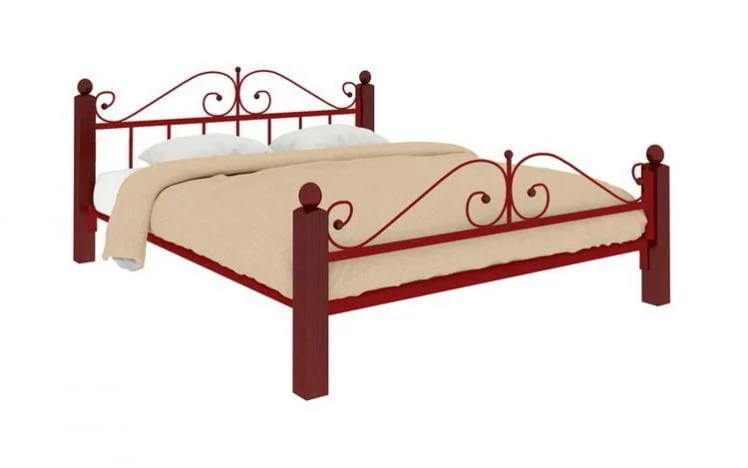 Кровать Диана Lux plus 1600х2000 Красная_0