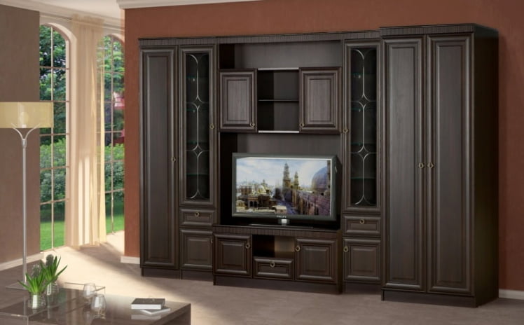 Шкаф многоцелевой Инна 604  Денвер темный_2