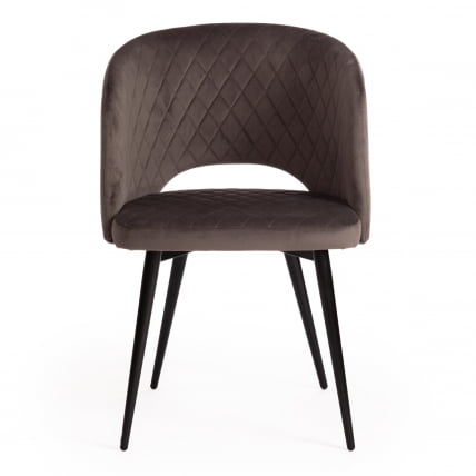 Кресло WIND (mod. 717) ткань/металл, 55х55х80 см, высота до сиденья 48 см, темно-серый barkhat 14/черный_4