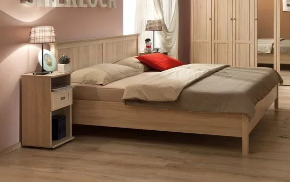Кровать (1600) Sherlock 42 Дуб Сонома (спальня)_0
