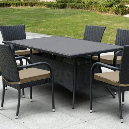 Плетеный стол AFM-170S Black_0