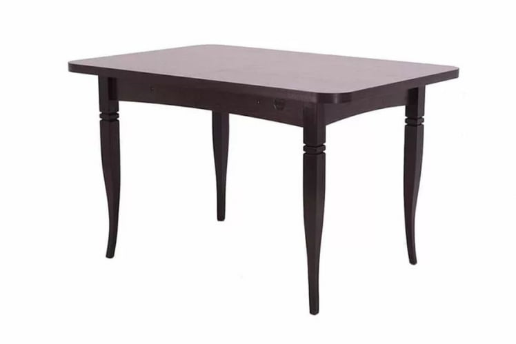 Стол раскладной Ялта-2 с цилиндрическими опорами Венге Анкор темный_1