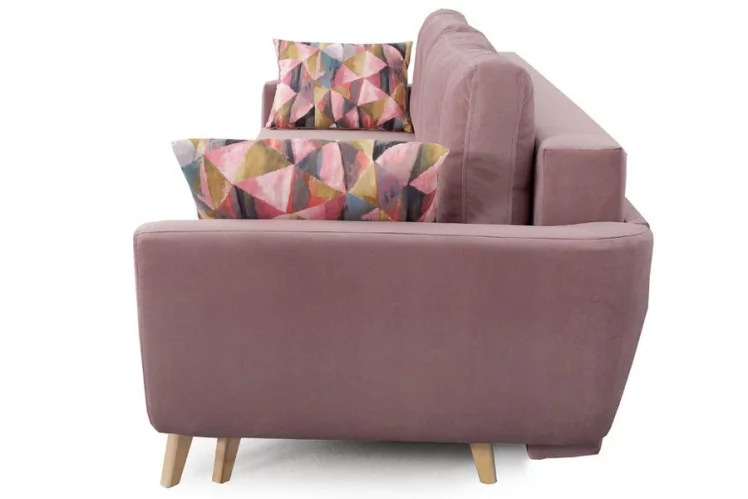 Диван-кровать Калгари-2 Стандарт Альба роза/Твинкли розовый_2