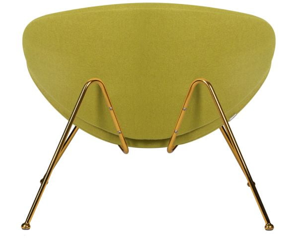 Кресло дизайнерское DOBRIN EMILY (светло-зеленая ткань AF3, золотое основание) 2 шт_5