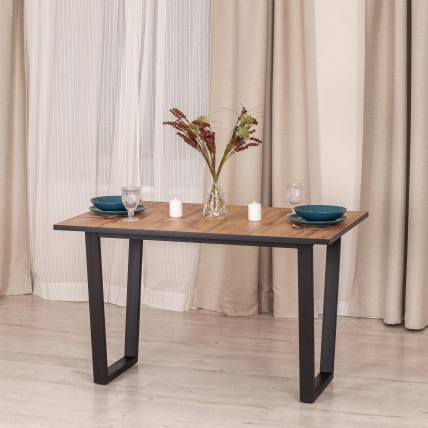 Стол COSTA ЛДСП/HPL/металл, 120 х 80 х 75 см, Гранит серый/черный_4