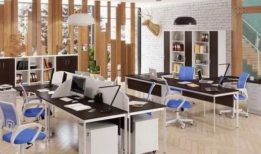 Стол прямой IMAGO-S СП-3S венге магия белый полуматовый_1