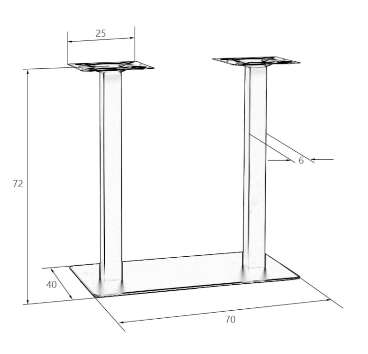 Подстолье обеденное DOBRIN JOSIE WIDE_1