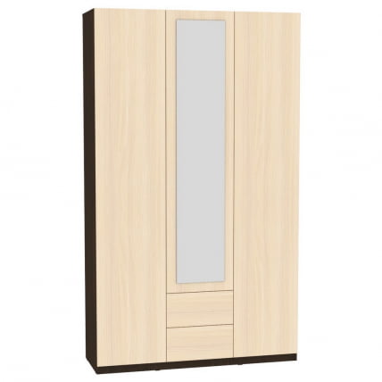 Шкаф распашный R-230х135х60-2-PO-M(Венге-ДМ)_0