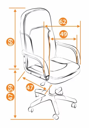 Кресло руководителя Parma черный+бежевый 36-6,36-34_3