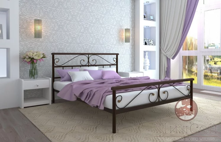 Кровать Эсмеральда plus 1800х1900 Коричневая_1