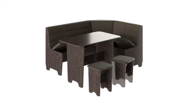 Кухонный уголок Техас Исп.2 Венге/Кашемир коричневый_1