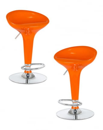 Стул барный DOBRIN BOMBA (оранжевый) 2 шт_0
