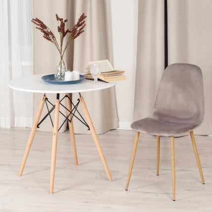 Стул BREEZE (mod. 4724) металл/вельвет, 44х48х87см, серо-бежевый/натуральное дерево_9