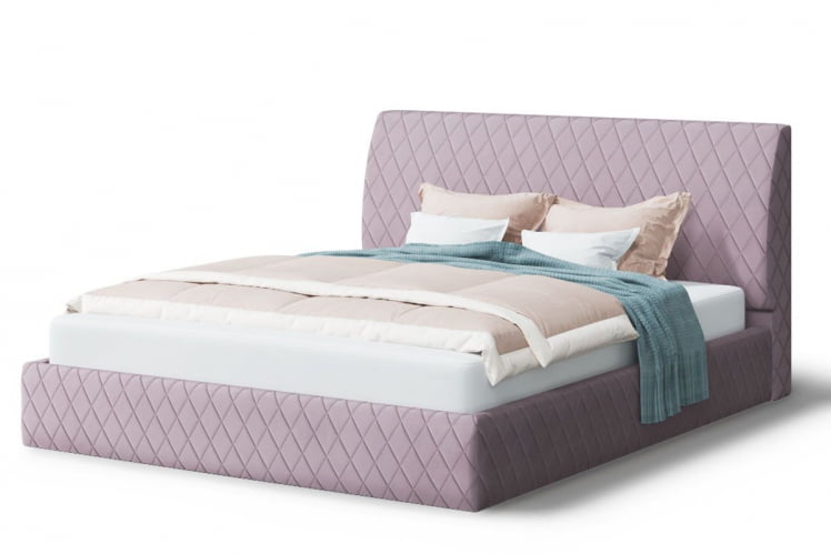 Кровать Хилтон, 2000*1800 мм, лиловый_0