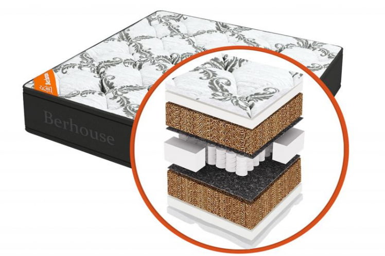 Матрас Mega кокос 30 TFK Gray Night (Berhouse) Размер: 800х1900 мм _0