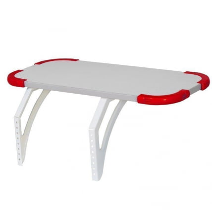 Полка задняя с проставкой Polka_z 3/750 Белая Красная_0