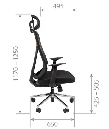 Кресло руководителя CHAIRMAN CH588 Черный_4