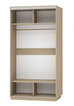 Шкаф-купе двухдверный Экспресс Хит Париж/Ясень шимо светлый_1