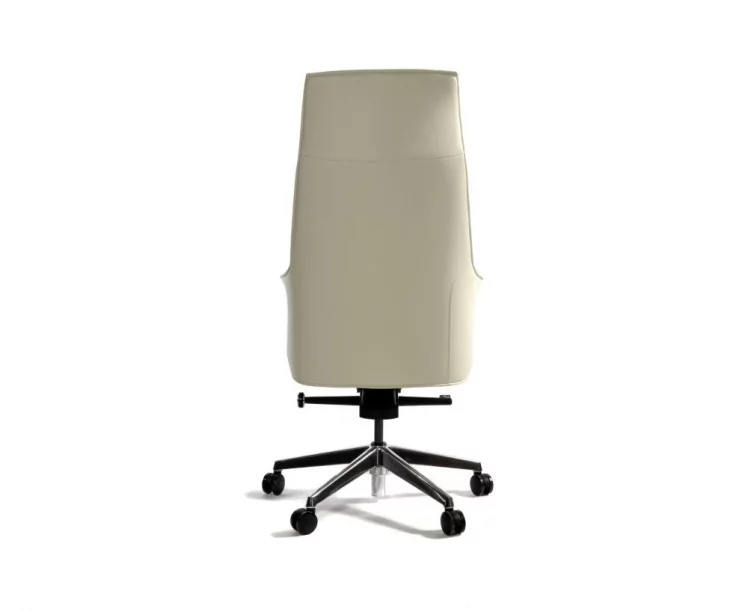 Кресло руководителя Бордо кожа Слоновая кость_4