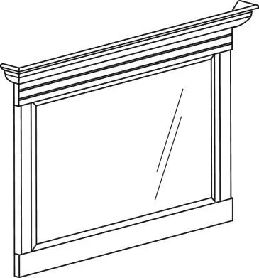 Зеркало Флоренция 674  Дуб гарвард_1