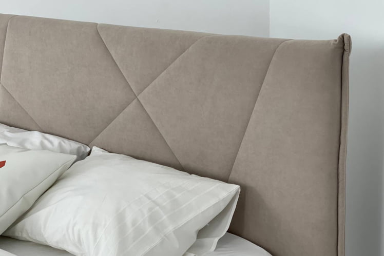 Кровать 0.9 Бест КМ0.9-15 КМ0.9-15 капучино (велюр)_5