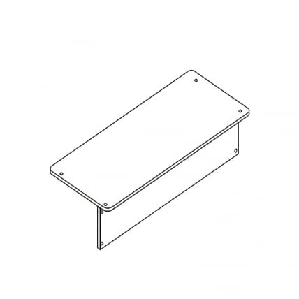 Столешница двухместная АЛц.С2ДК-16/2_0