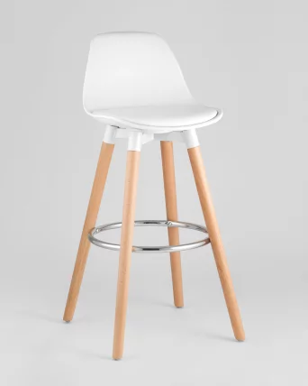 Полубарный стул Мартин экокожа Белый_1