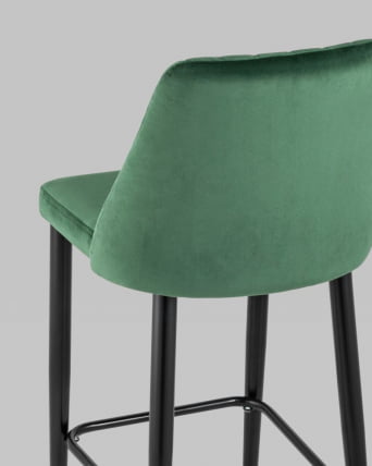 Стул полубарный Диего велюр Зеленый_6