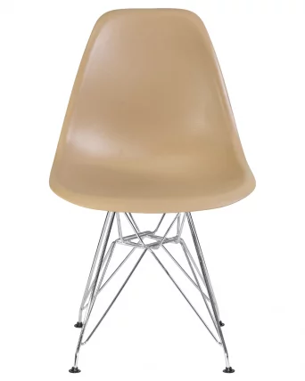 Стул обеденный DOBRIN DSR ножки хром Бежевый GR-03_5