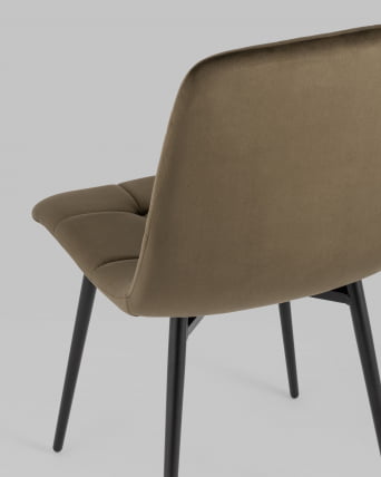 Стул Одди велюр Коричневый_6