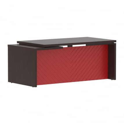 Стол руководителя правый Torr LUX TLCT 189 R Венге Магия Красный_0