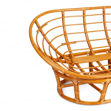 Диван MAMASAN/МАМАСАН 23/02 W /с подушкой/ подушка 182х119 см, 169х102х80 см, Pecan (орех), ткань, оранжевый, С 23_6