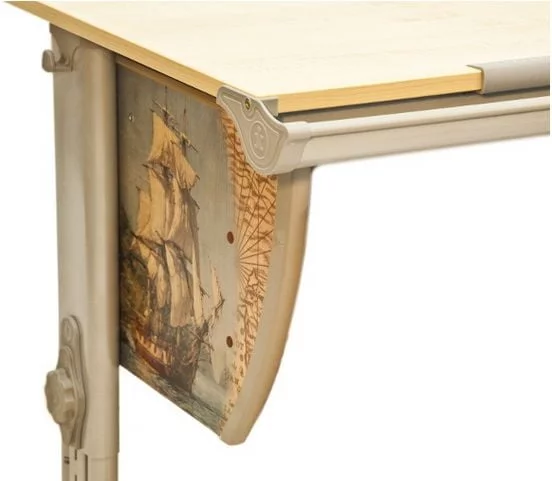 Парта трансформер Деми СУТ.14-02 с рис. + СУТ.01-01 клен,серый_1