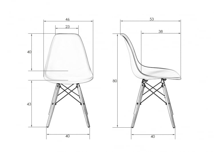 Стул обеденный ДОБРИН ДСВ (ножки светлый бук, цвет оранжевый (О-02)) 4 шт / DOBRIN DSW (O-02))_8