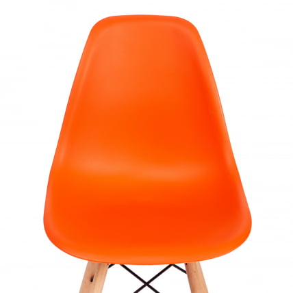 Стул CИНДЙ (ЕАМЕС) (мод. 001) / 1 шт. в упаковке дерево бук/металл/сиденье пластик, 51кс46кс82.5см, оранжевый/оранге / CINDY (EAMES) (mod. 51x46x82.5см, оранжевый/orange_5