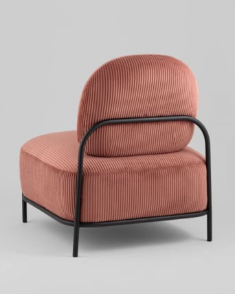 Кресло Стоун К велюр рельефный коралловый_5