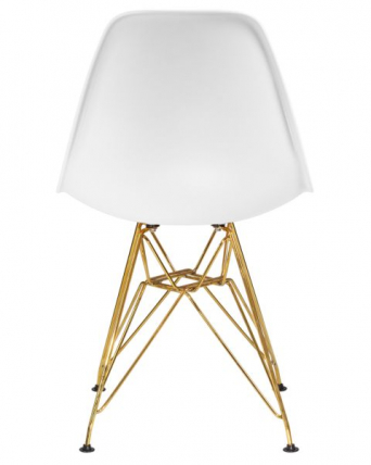 Стул обеденный ДОБРИН ДСР (ножки золотые, цвет белый (В-02)) 4 шт / DOBRIN DSR (W-02))_5