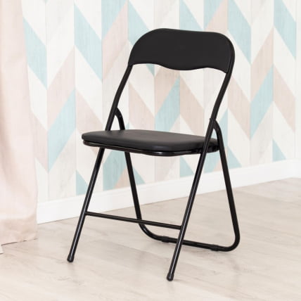 Стул FOLDER 2 (mod. 2009A) / 1 шт. в упаковке пластик/металл/эко кожа, 45 х 46 х 78 см , Black (Черный) / Black (Черный)_9