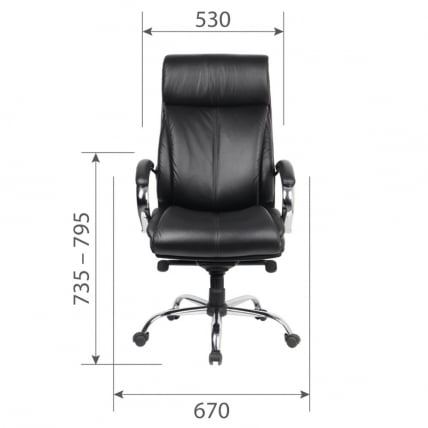 Кресло руководителя CHAIRMAN CH423 экокожа Коричневый_4