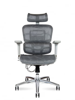 Кресло руководителя Крон алуминиум греи / Kron aluminium grey_1