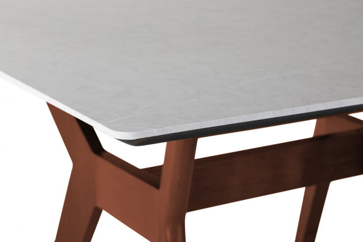 Стол Нарвик 960*960 мрамор Бианко Темный орех_2