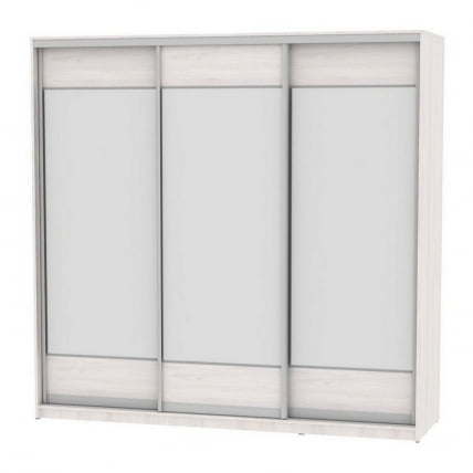 Шкаф-купе B-230х235х60-3(ЯАС-D8D8D8)_0