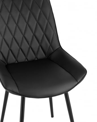 Стул Дарвин экокожа Черный_1