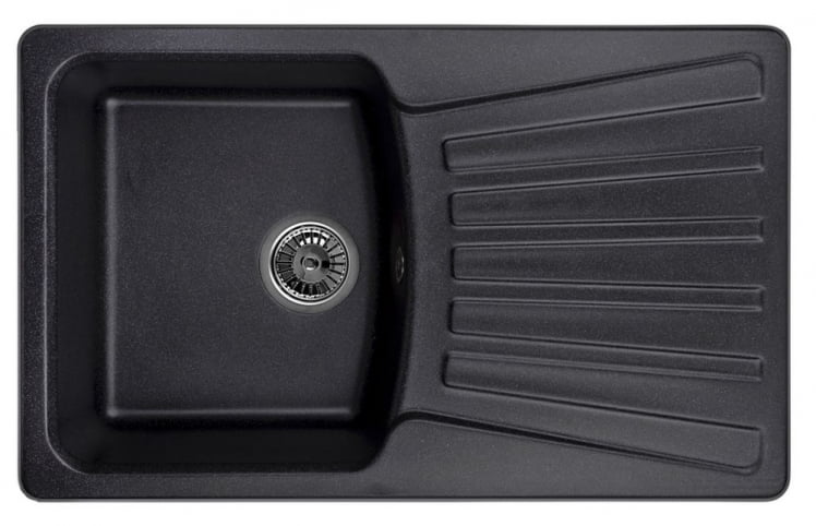 Кухонная мойка GRANULA 8001 Черный_0