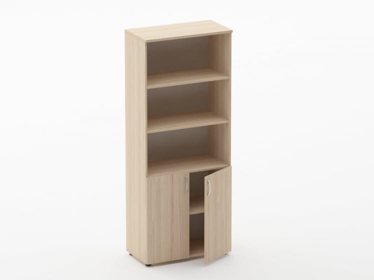 Шкаф высокий полуоткрытый Glassy 6.19.121 Бук светлый_1