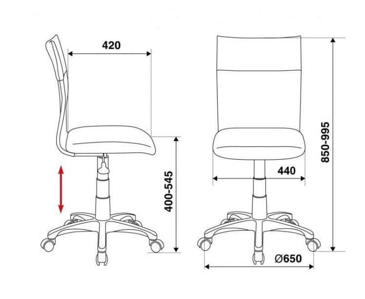 Кресло Бюрократ CH-1399 GREY Серое_4