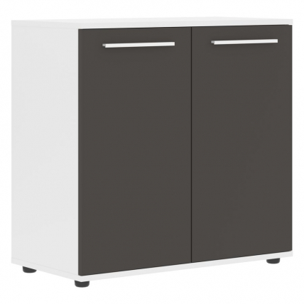 Шкаф с глухими малыми дверьми EDIS ELCS 85.1 Мокко Белый Белый_0